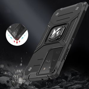 Wozinsky Wozinsky Ring Armor pancerne hybrydowe etui pokrowiec + magnetyczny uchwyt Samsung Galaxy S22 Ultra srebrny 7