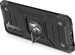 Wozinsky Wozinsky Ring Armor pancerne hybrydowe etui pokrowiec + magnetyczny uchwyt Samsung Galaxy S22 Ultra złoty 5