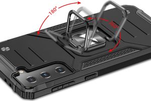 Wozinsky Wozinsky Ring Armor pancerne hybrydowe etui pokrowiec + magnetyczny uchwyt Samsung Galaxy S22 Ultra złoty 6