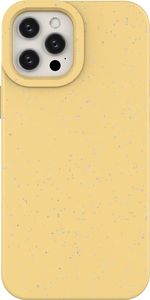 Hurtel Eco Case etui do iPhone 12 Pro Max silikonowy pokrowiec obudowa do telefonu żółty 1