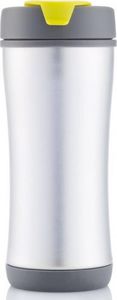 XD Design boom kubek termos 0,25l polipropylenowy szary/żółty 2