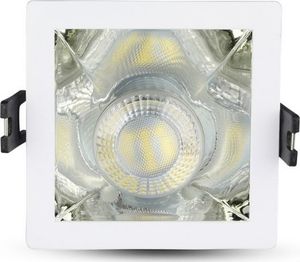 V-TAC downlight VT-875 8,5 cm GU10 aluminium biały/chrom 1