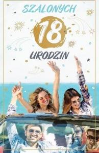 AB Card Karnet 18 Urodziny AB Malowane - Szalonych 18 urodzin P17 1