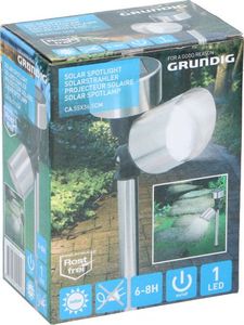 Grundig lampa słoneczna ogrodowa 5,5x36,5cm szara 2