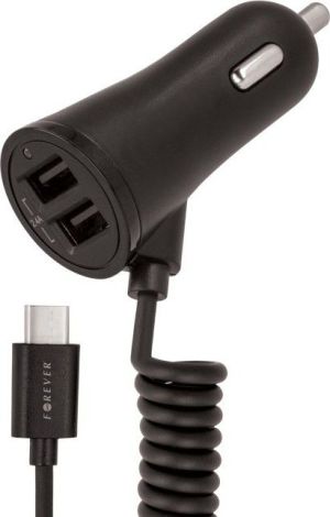 Ładowarka Forever Car Charger Jednoczęściowa 2x USB-A 3.4 A  (GSM016481) 2