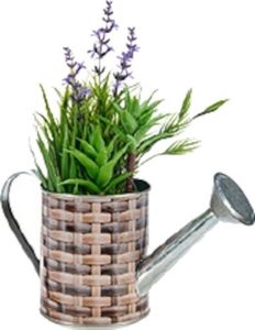 Esschert Design konewka do doniczki 28,5 x 11,5 cm stal brązowa/srebrna 1