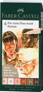 Faber-Castell pióro kreślarskie Pitt Artist Pen Portrait 6 szt 1