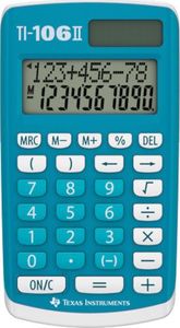 Kalkulator Texas Instruments kalkulator 106 II 8,9 x 18 x 2 cm niebieski/biały 1