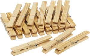 Lifetime Clean clothespins 9,5 cm drewno brąz 20 sztuk 1