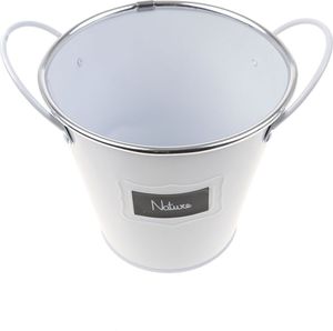 Pepco PEPCO Osłonka do kwiatów wiaderko, 13.3x9x12.6cm Biały 3