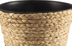 Pepco PEPCO Osłonka do kwiatów wiklinowa, 22.5x19cm Brązowy 3