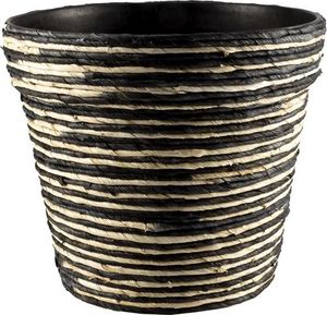 Pepco PEPCO Osłonka wyplatana, 28.5x25cm Ciemnobeżowy 1