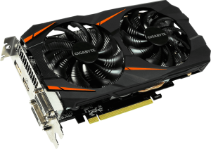 Karta graficzna Gigabyte GeForce GTX 1060 WindForce OC 3GB GDDR5 (192 Bit) 2xDVI, HDMI, DP, BOX (GV-N1060WF2OC-3GD) 2