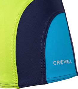 Crowell Kąpielówki męskie Crowell Sykes kol.02 granatowo-zielono-niebieskie 3XL 3