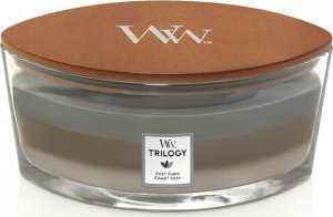WoodWick Cozy Cabin Hearthwick Trilogy - świeca zapachowa z drewnianym knotem 453,6g 1