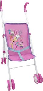 Globix Wózek dla lalki spacerowy różowy Świnka Peppa Peppa Pig 5360 1