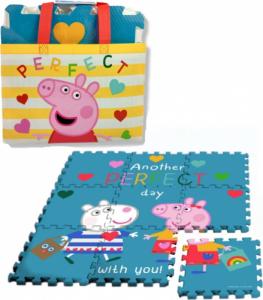 Kids Euroswan Mata piankowa puzzle w torbie Świnka Peppa. Peppa Pig PP17050 Kids Euroswan 1