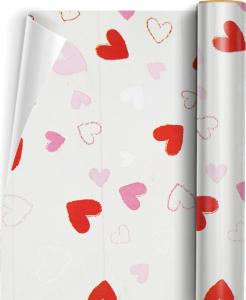 Zapakuj na prezent (Walentynkowy papier ze złotą wstążką) 2