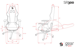 Fotel SPC Gear SR300 Black (SR300BK) 15