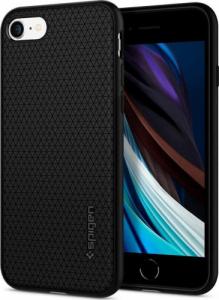 Braders Etui Spigen Liquid Air + Szkło Hartowane do iPhone 7 / 8 / SE 2020 Black 4