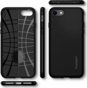 Braders Etui Spigen Liquid Air + Szkło Hartowane do iPhone 7 / 8 / SE 2020 Black 5