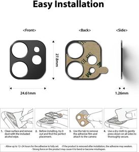 Ringke Nakładka na Obiektyw Ringke Camera Styling do iPhone 12 Mini Silver 7