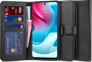 Braders Etui Portfel Wallet 2 + Szkło do Motorola Moto G60S 3