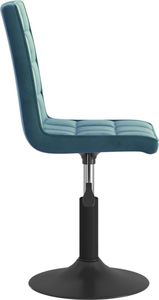 vidaXL Obrotowe krzesła stołowe, 2 szt., niebieskie, aksamitne 6