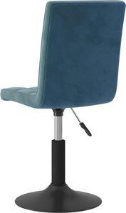 vidaXL Obrotowe krzesła stołowe, 2 szt., niebieskie, aksamitne 7