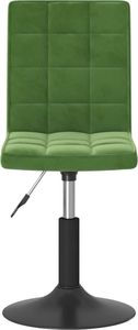 vidaXL Obrotowe krzesła stołowe, 2 szt., ciemnozielone, aksamitne 5