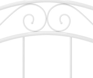 vidaXL Rama łóżka, biała, metalowa, 90 x 200 cm 7