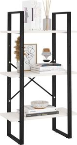 vidaXL Regał, biały, 60x30x105 cm, lite drewno sosnowe 4