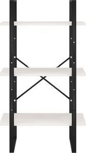 vidaXL Regał, biały, 60x30x105 cm, lite drewno sosnowe 6