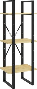 vidaXL 3-poziomowy regał na książki, 40x30x105 cm, sosnowy 2