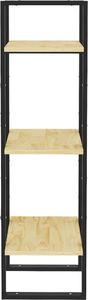 vidaXL 3-poziomowy regał na książki, 40x30x105 cm, sosnowy 7