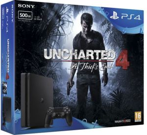 Sony PlayStation 4 Slim 500 GB + Uncharted 4 1