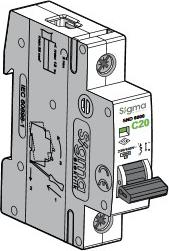 Sigma Wyłącznik nadprądowy SIGMA 6SM106C 1P C 6kA 6A, SIGMA, SGM-6SM106C-00000. 1