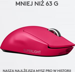 Mysz Logitech G Pro X Superlight Pink  (910-005956) 3