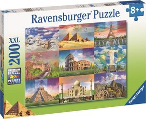 Ravensburger Puzzle dla dzieci 2D Monumentalne budynki 200 elementów 3