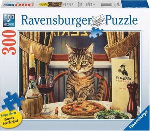 Ravensburger Puzzle 2D Duży Format Kolacja w pojedynkę 300 elementów 1