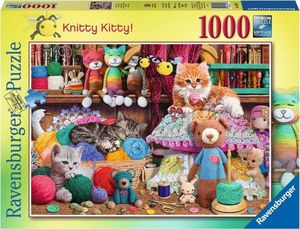 Ravensburger Puzzle 2D 1000 elementów Zaplątane kociaki 1