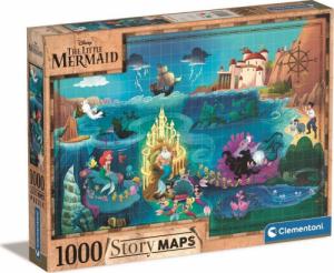 Clementoni Puzzle 1000 elementów Story Maps Mała Syrenka 1