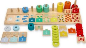 Lelin Drewniana Układanka Nauka Liczenia 2
