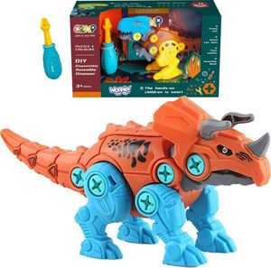 Figurka Woopie Dinozaur do Skręcania Triceratops Zestaw Konstrukcyjny w Pudełku + Śrubokręt (41021) 1