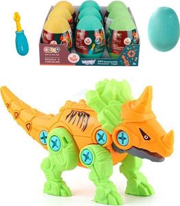 Figurka Woopie Dinozaur do Skręcania w Jajku Ceratops Zestaw Konstrukcyjny + Śrubokręt (41076) 1