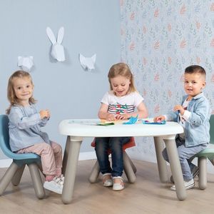 Smoby SMOBY Krzesełko z Oparciem Ogrodowe Do Pokoju Niebieskie 3