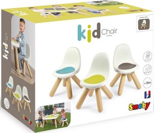 Smoby SMOBY Krzesełko z Oparciem Ogrodowe Do Pokoju Biało-Brązowe 6