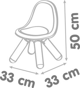 Smoby SMOBY Krzesełko z Oparciem Ogrodowe Do Pokoju Zielone 3