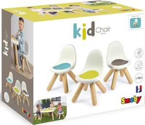 Smoby SMOBY Krzesełko z Oparciem Ogrodowe Do Pokoju Biało-Niebieskie 6