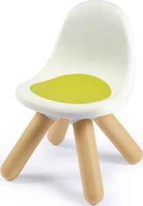 Smoby SMOBY Krzesełko z Oparciem Ogrodowe Do Pokoju Biało-Zielone 1